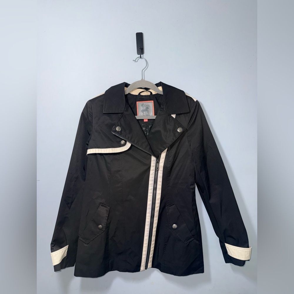 Circus by Sam Edelman black asymmetrical jacket size Small EUC